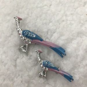 New Set Peacock Brooches